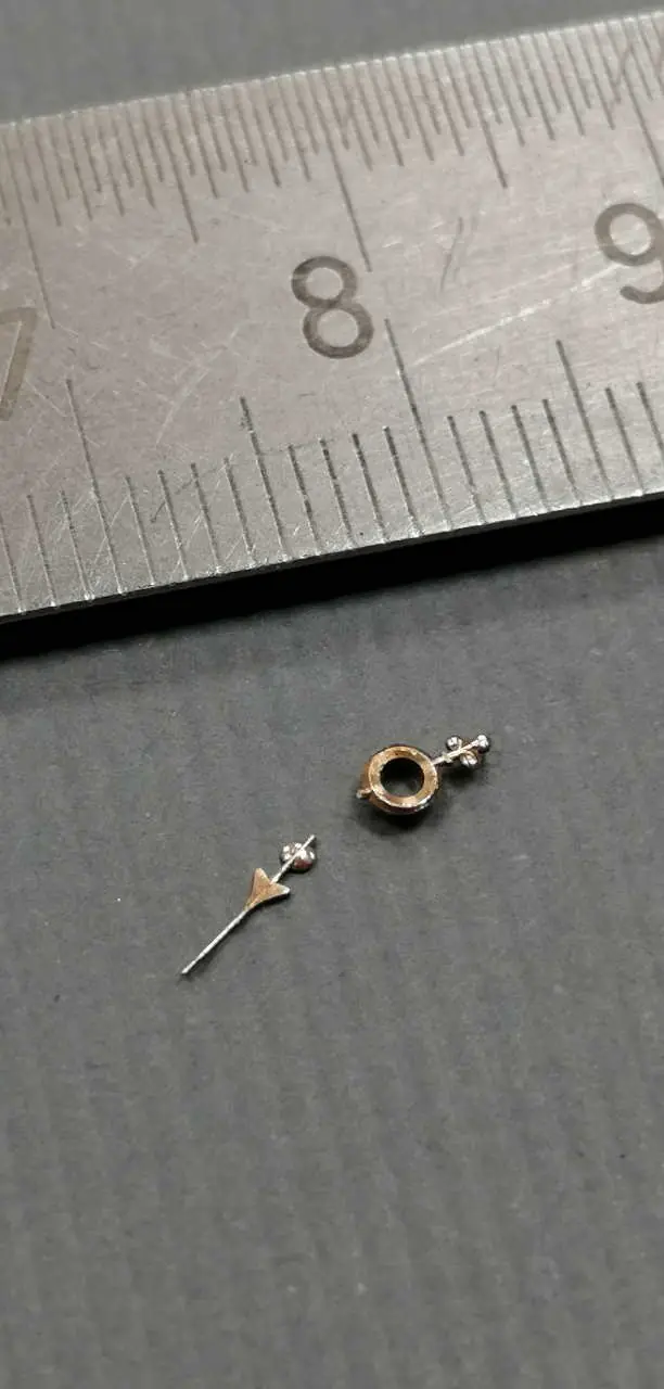 Arbeitsbeispiel einer präzisen Reparatur oder Laserschweißarbeit